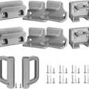GRENFU Retractable Baby Gate Replacement Parts Kit Grey Pet Gate Full Set Wall Mounting Hardware with Brackets Anchors and Screws