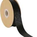 Meseey Black Glitter Ribbon 7/8 Inch x 25 Yards Sparkle Ribbons for Homecoming Mums Wrapping, DIY Crafts, Wreaths, Tree Ornaments, Wedding Parties, Home Decoration