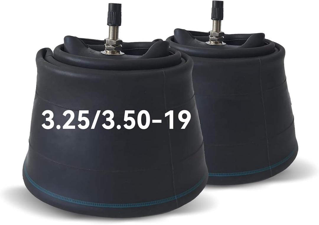 2-Pack 3.25/3.50-19 Inner Tube 90/90-19 100/90-19 Dirt Bike Tube | TR4 Straight Valve Stem