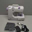 Sewing Machine for Beginners & Kids, Mini Portable Sewing Machines with 12 Built-in Stitch Patterns, 2-Speed Foot Pedal, Perfect for Teaching Daughter Granddaughter to Sew(with 27 Pieces Sewing Kit) (Purple)