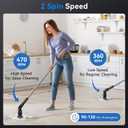 Electric Spin Scrubber,Power Spin Scrubber Brush for Bathroom with 10 Replacement Head