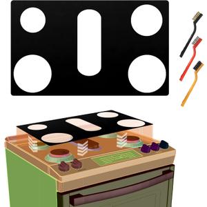 Stove Top Protector for GE Gas Range Model JGS760 JGS760SPSS JGS760SELSS | 30" 5-Burner Stove Guard, Splatter Guard Cover & Easy Clean Liner