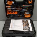 328-Piece Tool Set - Tool Kit Toolbox Storage Case with Drawer, General Household Hand Tool Kit Perfect for Home & DIY Repairs (Orange)