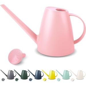 Watering Can for Indoor Plants, Small Watering Cans for House Plant Garden Flower, Long Spout Water Can for Outdoor Watering Plants 1. 8L 1/2 Gallon (Pink)