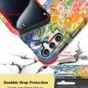 Compatible for Samsung Galaxy S25 Plus Case,Two Layer Protection Heavy Duty Cover,Compatible for Samsung Galaxy S25 Plus Phone Case,Vintage Sea Life Fruit Collage