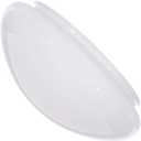 Satco 8 Inch Mushroom Glass Shade White Finish 9.5 Inch Diameter 7-7/8 Inch Fitter 4 Inch Height Replacement Globe Fixture Accessory 50-330