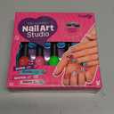 Nail Art Studio for Girls - Birthday Gift - Nail Polish Kit for Kids Ages 7-12 Years Old - Girl Gifts Ideas - Gift Set - Girly Stuff - Polish, Pens, Glitter, Stickers, Gems, Filer - 8 9 10 11 12 Year