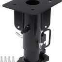 5th Wheel to Gooseneck Adapter, Adjustable 17" Hitch Converter with 2-5/16" Ball, Heavy-Duty Steel,Towing Adapter Safety Adapters Fits RV Trailer Truck Bed