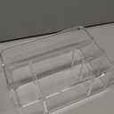 Amazing Abby - Glamour - Acrylic 5-Compartment Makeup Organizer (1-Pack), Transparent Plastic Beauty Supply Holder, Perfect Bathroom Vanity Storage for Makeup Palettes, Makeup Brushes, and More