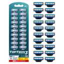 Razor 3 for Men - Replaceable Cartridges for Manual Shaving Razor - 3-Blade Technology Refills - Fits Gillette Mach3 - Soft Shave Sharp Blades - Cost-effective Refill (20 refills)