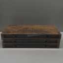 QEEIG Floating Shelves for Wall Bathroom Shelf Bedroom Kitchen Living Room Hanging Book Shelves Small Farmhouse Decor 16 inch Set of 3, Rustic Brown (015-BN3)