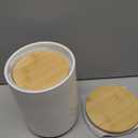 getstar Ceramic Canisters Set with Airtight Lids, Decorative Sugar Flour Container Set for Counter with Embossed Design, 20/40/80 oz Tea Coffee Sugar Jars Set Set of 3