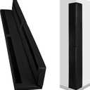 Wall Corner Guards & Edge Protector, Heavy Duty Wall Corner Protective Safety Padding, All-Weather 2 Sides Corner Pad for Gyms, Basketball Court, Playrooms, Garages,etc. (Black, 6FT Tall 6in Sides)