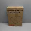 Electric Heated Blanket 72"x84" Full Size - Flannel & Sherpa Fabric Dual-Sided, 6 Heat Settings & 1-10 Hours Auto Off, Soft & Cozy Warming Throw for Home, Office, or Bed, Machine Washable, Light Gray