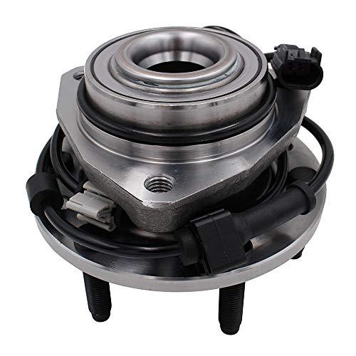 MACEL 513188 Front Wheel Hub Bearing Assembly Compatible with 02-09 Chevy Trailblazer, 03-06 Chevy SSR, 02-09 GMC Envoy, 03-08 Isuzu Ascender, 04-07 Buick Rainier, 05-09 SAAB 9-7X, 6 Lugs W/ABS