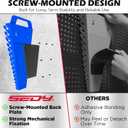2-Pack Magnetic Wrench Organizer with Non-Slip Handle, 24-Slot Heavy-Duty Wrench Rack Holders for Toolbox & Drawer Storage, Fits SAE 1/4"-1-1/16" and Metric 6mm-24mm Wrenches