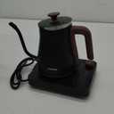 Electric Kettle, Electric Gooseneck Kettle with 6 Temperature Control Presets and LED Display, 0.8L/27.05oz, 0.8mm Ultra-Fine Spout, 304 Stainless Steel Inner, 1000W Gooseneck Kettle, Matte Black