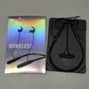 Rythflo Neckband Bluetooth Headphones, ENC IPX7 Sweatproof Sport Earbuds with AI-Enhanced Mic Vibration Call Alert, 50H Playtime Deep Bass Wireless Waterproof Earphones for Work Running Workout Gym (Black)