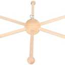 Kodrily Wooden Mobile Frame Kit, Sturdy Mobile Hanging Frame Holder, Spherical Six Legs Wooden Mobile Hanger Mobile Arm for DIY Crafts Wind Bells Bed Bell Toys Home Decoration