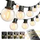 addlon Outdoor String Lights 48FT, LED Shatterproof Bulbs, Dimmable Patio Lights Waterproof, Hanging Outside Lighting for Backyard, Garden, Deck, Balcony, Porch, Caf, Decor