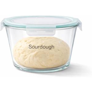 2.1 Liter Sourdough Starter Jar,Sourdough Bread Baking Supplies,Fermentation Jar,Sour Dough Tools,Glass Storage Containers With Airtight Lids,Large Pickle Jars Wide Mouth,Kitchen Storage Container