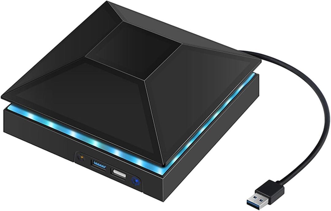Adjustable 3-Speed Cooling Fan USB Hub Vertical Stand for Xbox Series X Console