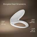KOHLER CACHET Nightlight Soft Close Toilet Seat Elongated, ReadyLatch, Grip-Tight Hardware, White