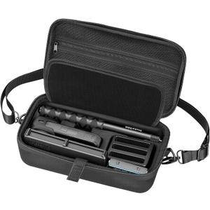 AMAZEAR Carrying Case for Insta360 X5 Accessories, Insta 360 X5 X4 Air Action Camera Waterproof Travel Carry Bag with Shoulder Strap, Pure Black