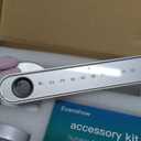 Fingerprint Door Lock Biometric Door Knob with Keypad Keyless Entry, Door Locks for Bedrooms, Home Hotel Office Apartment Silver