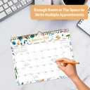 2 x 2026 Calendar 18 Monthly Wall Calendar Runs from January 2026 until June 2027 Spiral Binding Hanging 11.5" x 14.7" Thick Paper with Julian Dates and Block for School OfficeFlower