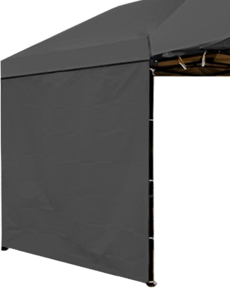 Ultralight Sidewalls for 10x10 Canopy Tent Silver Coated Side Walls with Tie Rope 1 Piece, Black