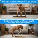 1 PCS Scratch Board for Dogs, Dog Scratch Pad Bamboo Dog Nail File Board Multi-angle Adjustable Include 2 Replacement Sandpapers for All Kinds of Dogs Sandpaper Polishing Instead of Nail Trimmer