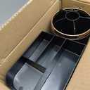 Zufudo Makeup Organizer Countertop with Drawers 360 Rotating Makeup Brush Holder Large Capacity Skincare Organizer for Vanity Desk, All Black