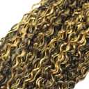 P1B/27 Ombre Two Tone Black Mixed With Honey Blonde 3 Bundles Human Hair Bundles Jerry Curly Human Hair Brazilian Virgin Human Hair Extensions Unprocessed Hair Bundles for Women 16 18 20 Inch 300g