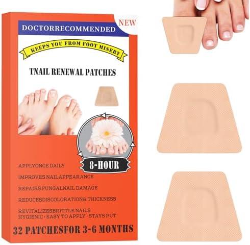 Toe Nail Fungus Treatments,Toenail Fungus Treatment Extra Strength,Fungal Nail Renewal Patches,Medical-Grade Adhesive,Gentle & Effective Nail Renewal Treatment,Strong Adhesion, No Irritation 32Pcs