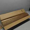 Cordless Bamboo Roman Shades 28x64in, Light Filtering Bamboo Blinds for Indoor Windows, Office, Bathroom and Living Room, Privacy Teak.