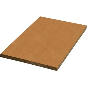 BOX USA 36" x 48" 5-Pack - Large Card Board Sheets for Packaging, Layer Separation, Shipping, Mailing, Packing, and Protecting Products from Forklift Damage
