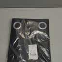 NICETOWN Pitch Black Solid Thermal Insulated Grommet Blackout Curtains/Drapes for Bedroom Window (2 Panels, 42 inches Wide by 63 inches Long, Black)