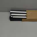 Changshade 6-Pack Blackout Pleated Paper Shades for Windows, Temporary and Portable Room Darkening Shades with 12 Clips for Travel, No Tools and Easy to Install, Cut to Any Size, 36" W x 72" H, Black