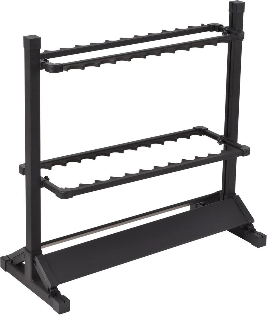 JOYWAVE Fishing Rod Holders,Aluminium Fishing Pole Holders,Portable Fishing Rod Rack,Holds Up to 24 Rods,Portable Wheels