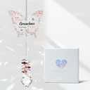 Gifts for Grandma Christmas, Grandma Birthday Gifts, Grandmother Gift, Gift for Grandmother Crystal Suncatcher, to My Grandma's Present Hanging Butterfly Crystal Suncatcher Ornament
