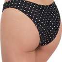 Steve Madden Women's Scoop Hipster Bikini Bottom with Cheeky Coverage, X-Large (Black, XL)