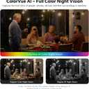 3MP 2K Window Camera, Indoor Camera for Home Security with Full-Color Night Vision, AI Human/Pet/Vehicle Detection, 24/7 Recording, 2-Way Audio, 5GHz & 2.4GHz WiFi Cloud/SD Storage, Easy Install (1 Pack)