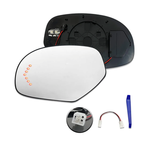 Replacement Driver left side mirror glass for 2007-2014 Chevy Chevrolet Silverado,Tahoe,Avalanche,Suburban 1500 2500,GMC Sierra 1500 2500,Yukon,Cadillac Escalade, 4-pin,turn signal