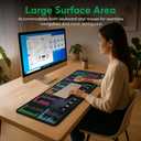 HURUC Excel Cheat Sheet Desk Pad XL Excel Mouse Pad with Shortcut Keys & Formulas | 31.5"x11.8" Waterproof Non-Slip Desk Mat, HD Print, Stitched Edges for Work & Gaming, 31.5L x 11.8W inches