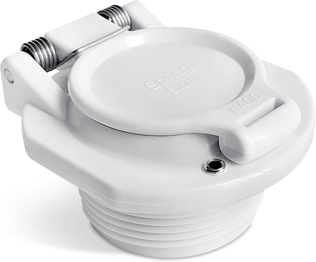 W400BWHP Free Rotating Vacuum Lock Safety Wall Accessory Replacement for Hayward Navigator Pool CleanersWhite
