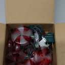 Xingzd 8.5Ft Christmas Candy Light, Christmas Decorations String Lights with 10 Red White Peppermint Bulbs, Plug in Fairy Lights for Indoor Party Kid's Room Xmas Tree Patio Bedroom Garden Decor