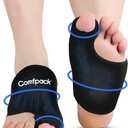Comfpack Foot Toe Ice Packs Wrap for Bunion, Plantar Fasciitis, Hallux Valgus, Gout, Swelling & Injuries, Big Toe Brace for Arthritis, Hot Cold Compress Therapy Gel Ice Pack for Feet Recovery, 2 Packs