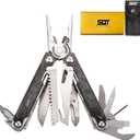 SQT2048 20-in-1 Multitool, Foldable & Self-Locking, Professional Tool for DIY, Home Repairs, Outdoor Camping – Must-Have Gifts for Men, Compact, Durable, All-in-One Tool for Every Task, Black