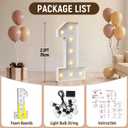 2.3FT Light up Numbers 16, Large Marquee Number 16 with Warm White Light for Birthday Party Decor Supplies, Sign, Backdrop, Happy 16th Birthday Party Decorations for Sweet 16 Years Old